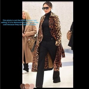 Rebecca Taylor Viscose Blazer-Trench Faux Fur Coat